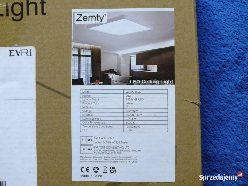 Sprzedam inteligentne światło sufitowe LED 36W Gdańsk sprzedam