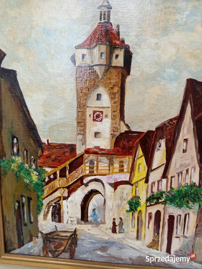 obraz olejny na płycie Brama Klingentor w Warszawa