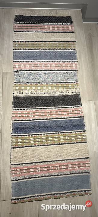 Chodnik dekoracyjny ręcznie tkany Design Pasiak Łódź