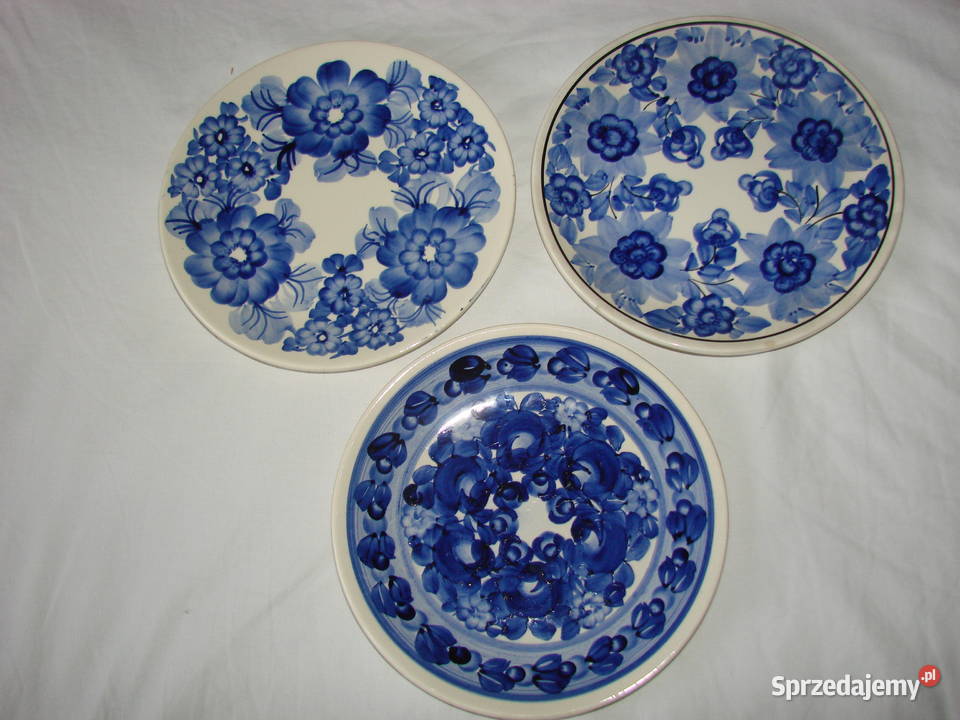 ZF Koło fajansowy talerz PRL Pruszcz Gdański