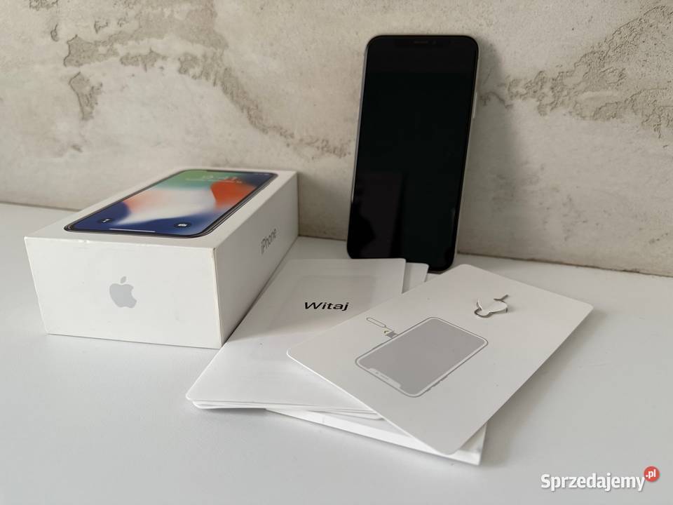 iPhone X 10 256GB srebrny Silver STAN IDEALNY Łódź