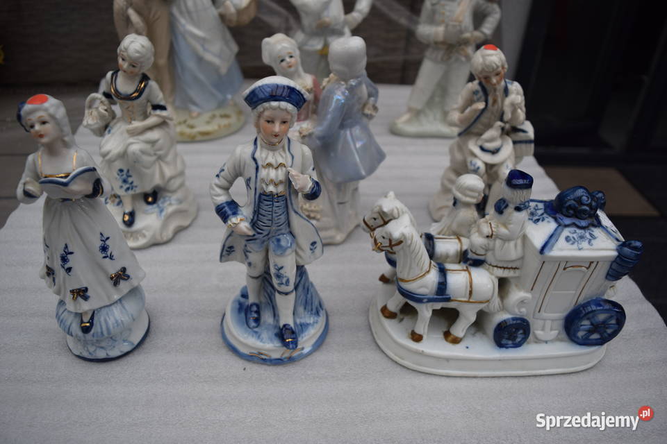 Figurki Porcelana 12 SztukOkazja Olsztyn Dajtki