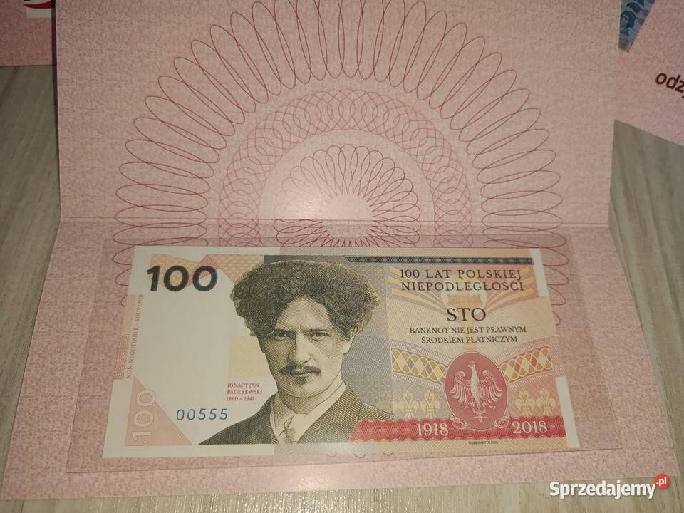 Banknot nowość 100 rocznica odzyskania Polskę