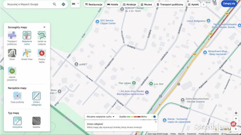 ziemia działka koło Bydgoszczy Myślęcinek inwestycyjna