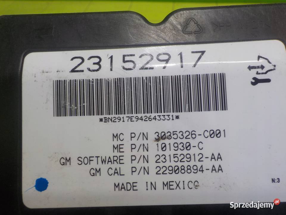 OPEL INSIGNIA A LIFT 15r modul sterownik klapy mazowieckie