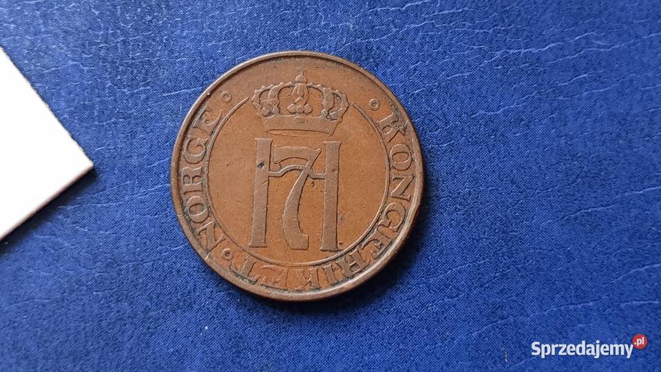 Stare monety 5 ore 1928 Norwegia podkarpackie Lesko