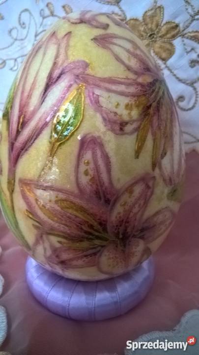 jajko pisanka styropian Wielkanoc 12 rękodzieło wielokolorowy Dekoracje i ozdoby Sierpc