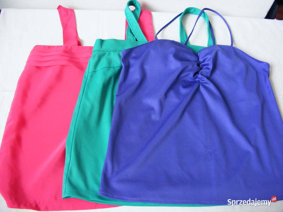 Bluzeczka na ramiączkach 38 40 fioletowa różowa Rozmiar 40(L)