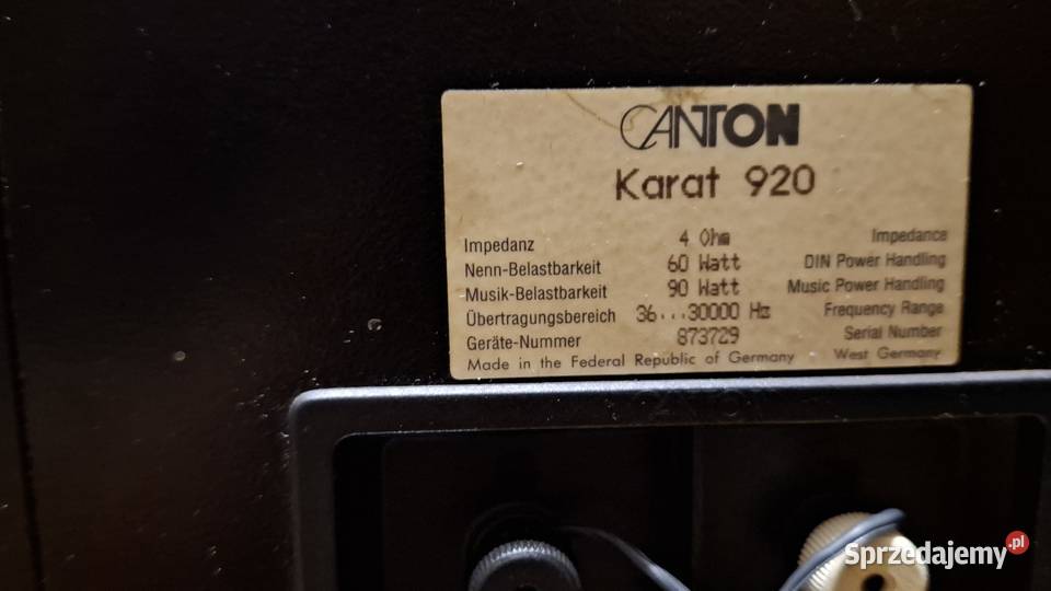 Canton Karat 920 lubuskie Sława