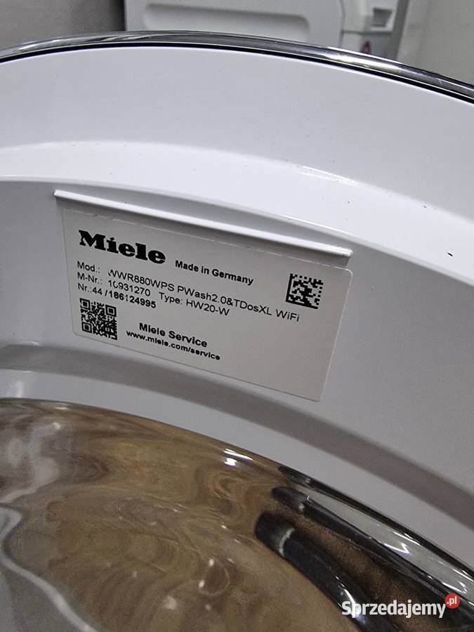 Pralka Miele W1 WWR 880 WPS XL PWash 20 TwinDos Wrocław