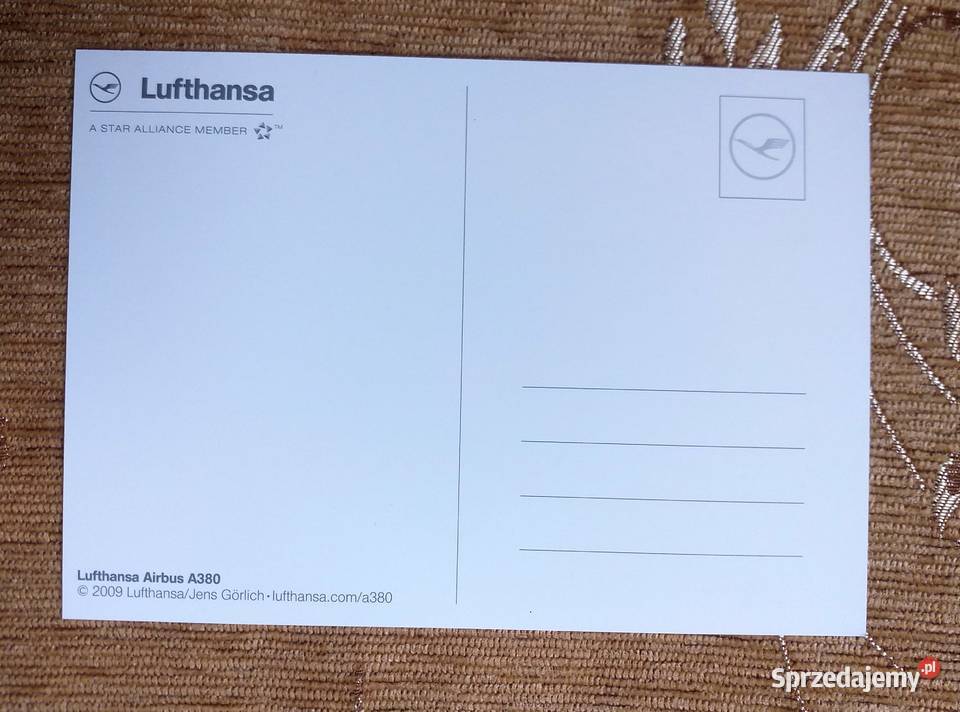 DZIÓB SAMOLOTU AIRBUS A 380 LUFTHANSY Piszczac