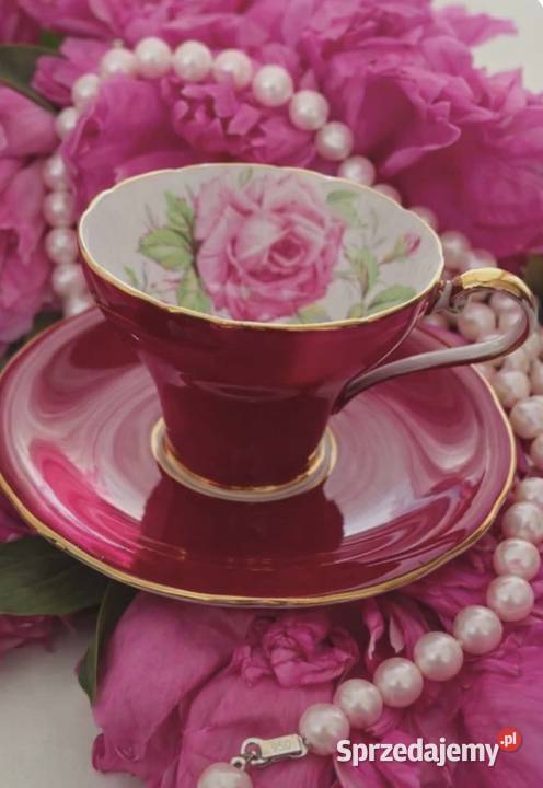 AYNSLEYantyczna filiżanka do herbatyporcelana Pabianice sprzedam