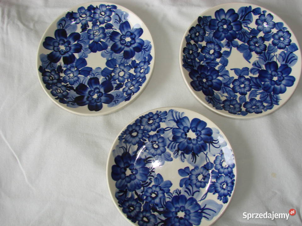 Koło fajansowy talerz PRL pomorskie