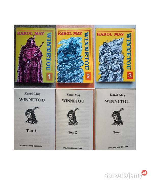 Winnetou tom 2 3 Karl May powieść przygodowa Kielce sprzedam
