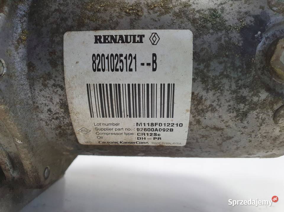 SPRĘŻARKA KLIMATYZACJI Dacia Sandero 15 DCI Motoryzacja lubelskie Chełm sprzedam