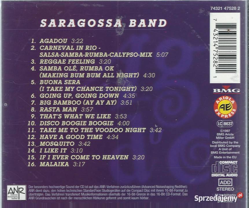 CD Saragossa Band Agadou 1997 Brwinów sprzedam