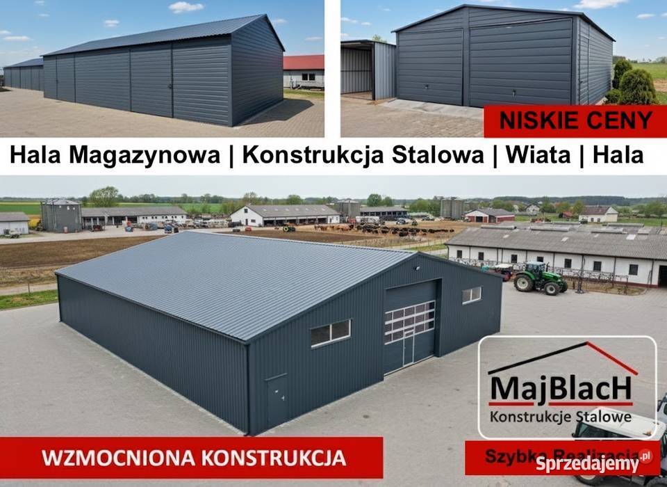 Garaż Blaszany Dwuspadowy RAL Wołów