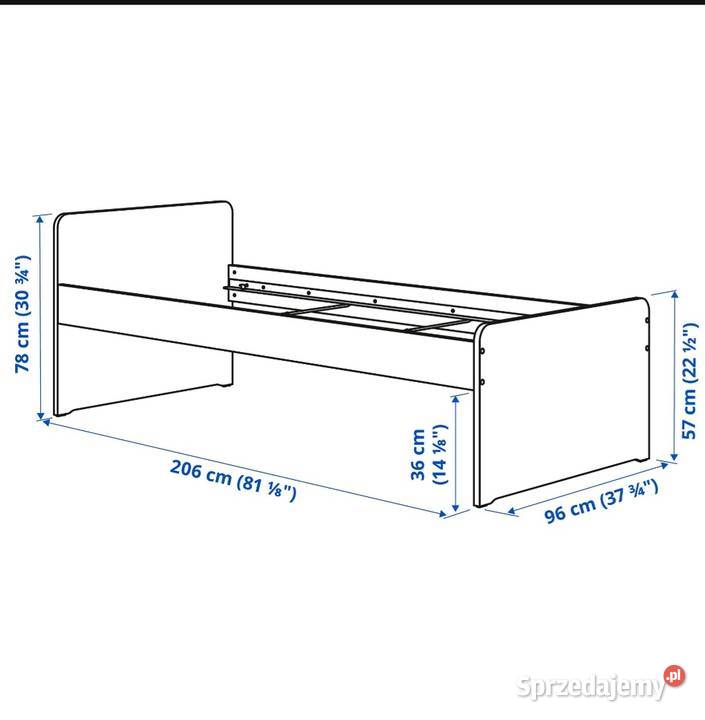 Rama łóżka 90x200 Ikea wkładstelaż pod materac mazowieckie Ożarów Mazowiecki