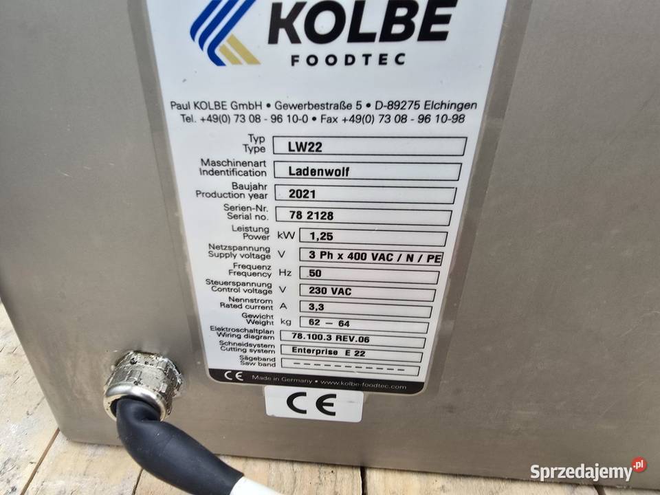 Wilk stołowy Kolbe LW22 350 h 125 kW Niedźwiedź