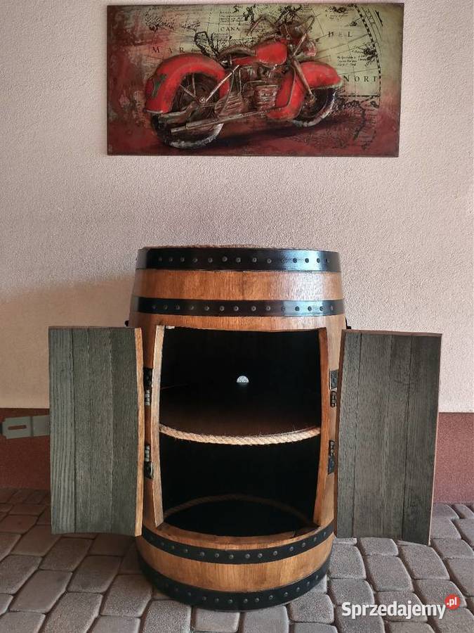 Barek LED z beczki dębowej whisky Żywiec