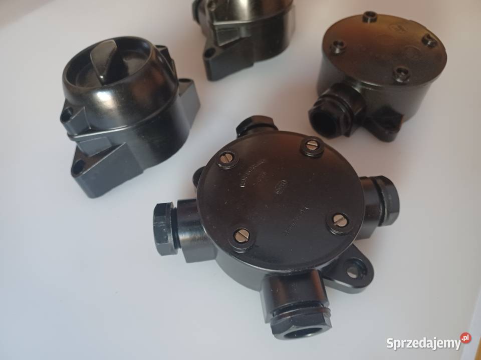 Czarny bakelit gniazdo wyłącznik puszki wielkopolskie