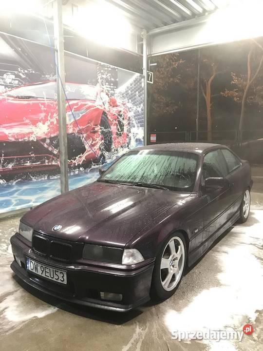 BMW E36 coupe DaytonaViolet 320i M52 MPAKIET skórzana tapicerka dolnośląskie Wrocław