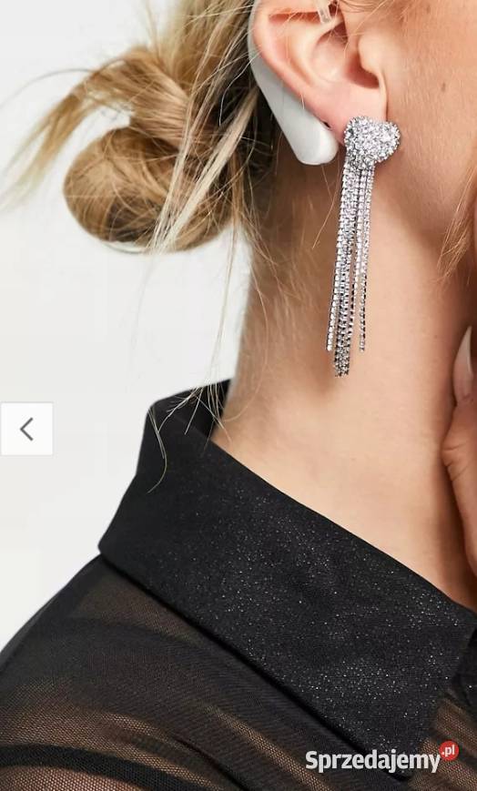 ASOS Długie bogato zdobione kolczyki ślubne