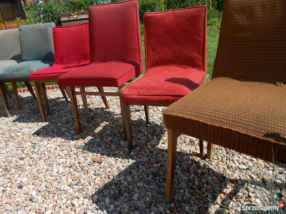 Krzesła Fotel PRL Vintage Tapicerowane AGA Wrocław