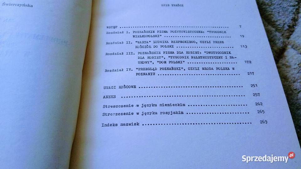 Problematyka literacka czasopism poznańskich Książki naukowe i popularnonaukowe