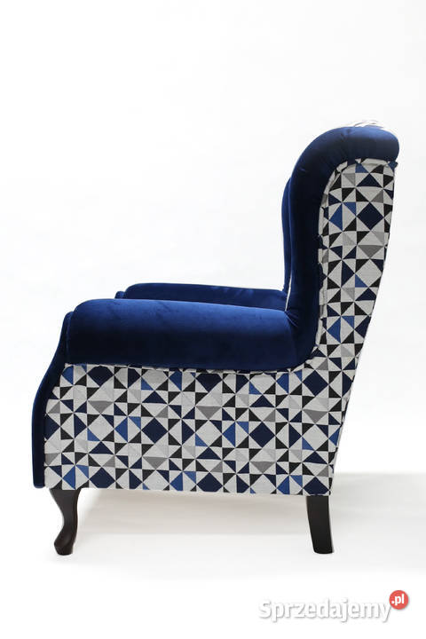 Stylowy Fotel Uszak Skandynawski Wygodny