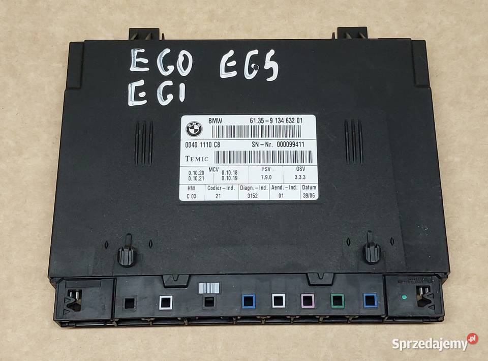 MODUŁ STEROWNIK FOTELA BMW E60 E61 E65 9134632 osobowe Komputery