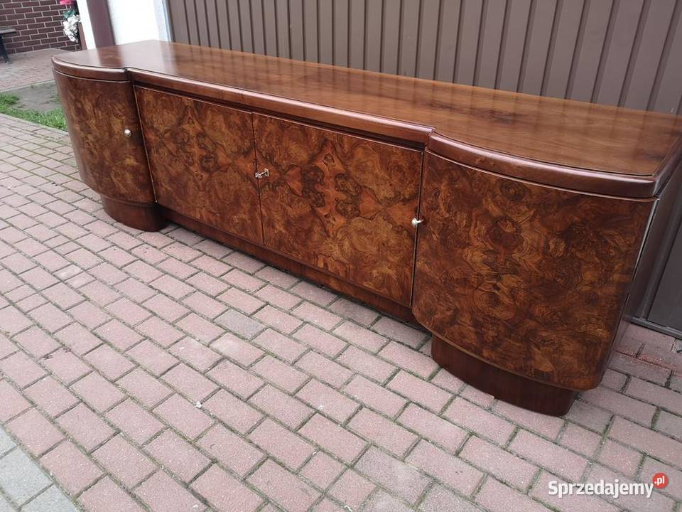 Komoda RTV ARTDECO Solidna Orzech Niska Stara Swarzędz