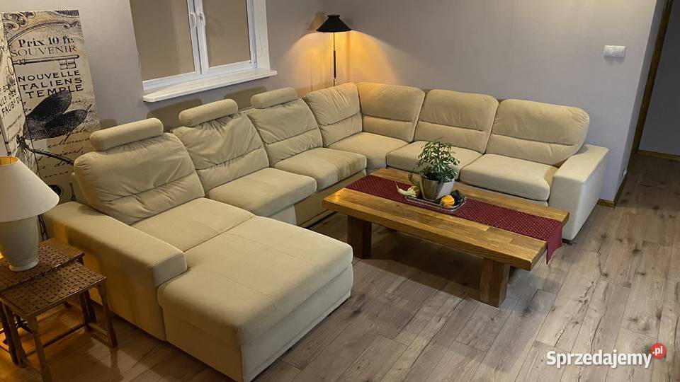 kanapa narożnik BONO duży zestaw wypoczynkowy do Meble Giżycko