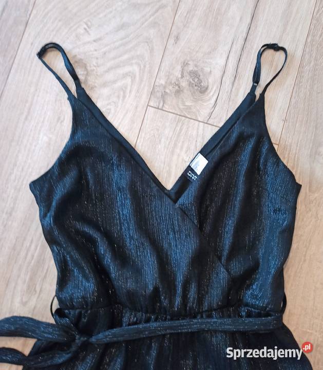 HM Damski Kombinezon Elegancki Czarnosrebrny 34 szary/srebrny Radomsko