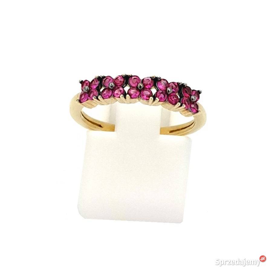 Pierścionek r11 Złoty pr333 Obrączkowy korona z Poznań