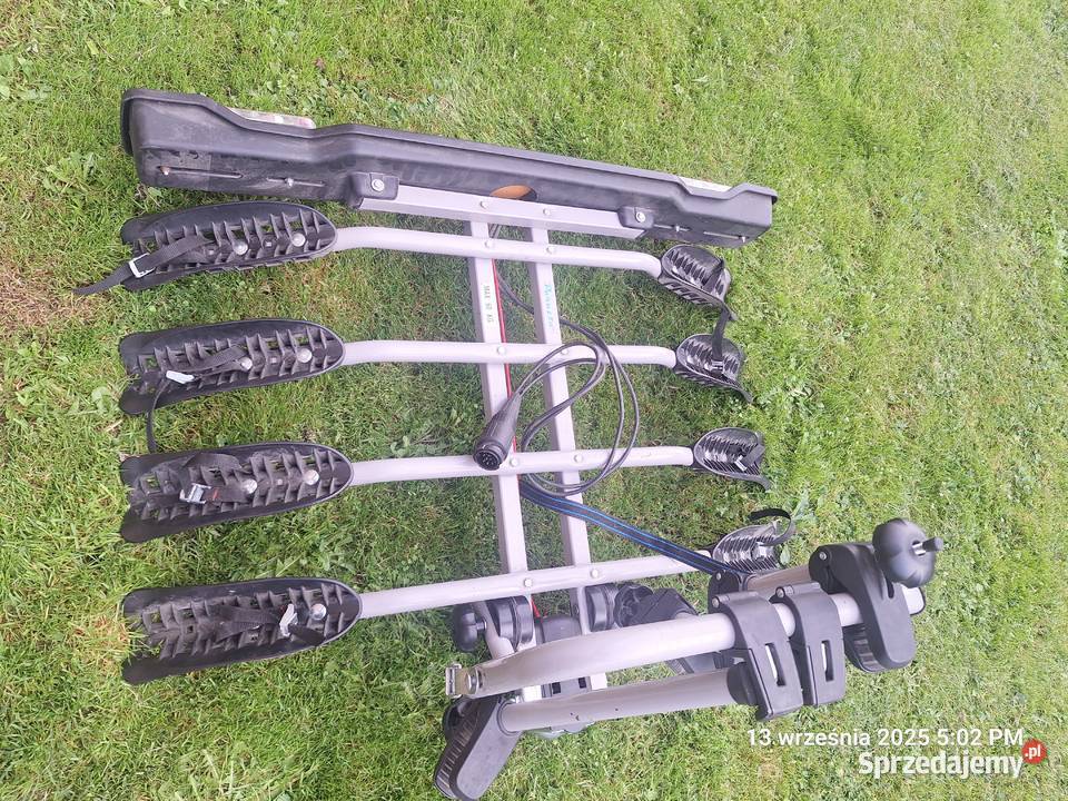 Bagażnik na hak samochodowy na 4 rowery