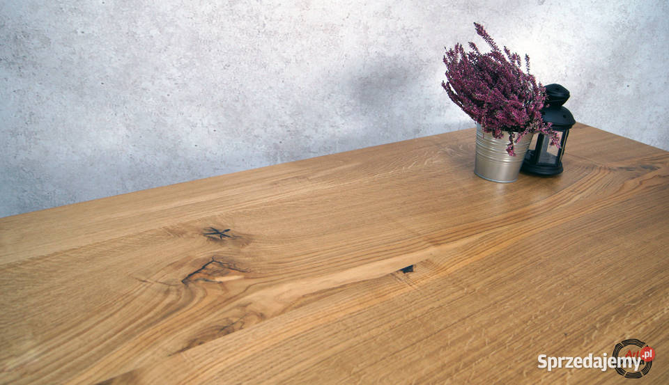 Stół loftowy 200x100 rozkłądany 300x100 blat dąb