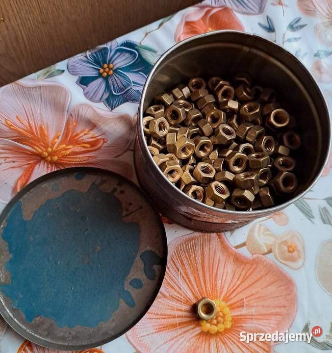 Sprzedam nakrętki sześciokątne mosiężne M8 NOWE podkarpackie sprzedam