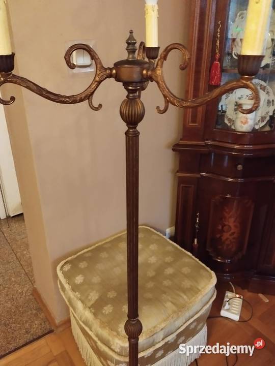 stara lampa podłogowa 3 ramiona kandelabr Gorzów Wielkopolski