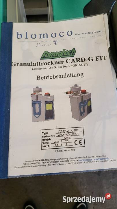 Suszarka sprężonego powietrza Farragtech CARD 6G Białogard