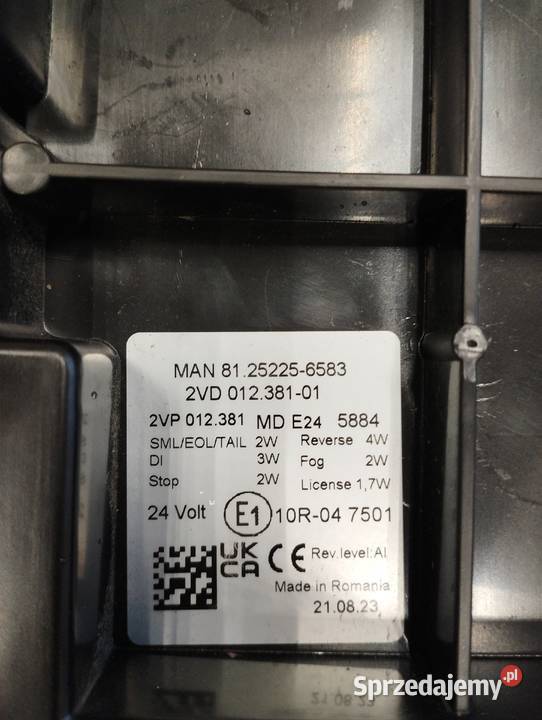 Mampy LED 24v oryginalne 81252256583 Wielowieś