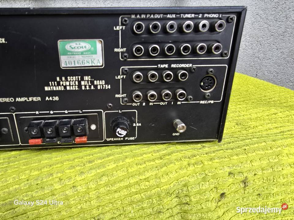 wzmacniacz scott a436 vintage usa 70s Chełm Śląski