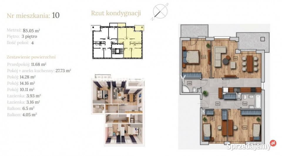 Mieszkanie Czarnochowice Dębowa 8505m2 4pok Nieruchomości