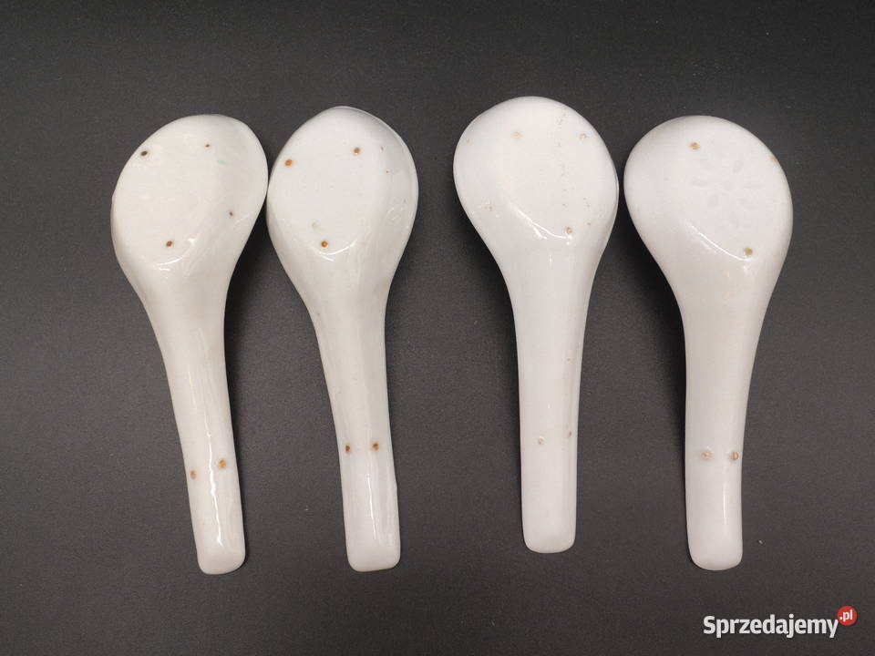 Chińskie porcelanowe łyżki 4 wielkopolskie Raszków