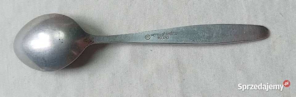 Łyżeczka ze stali nierdzewnej Hefra logo GS PRL