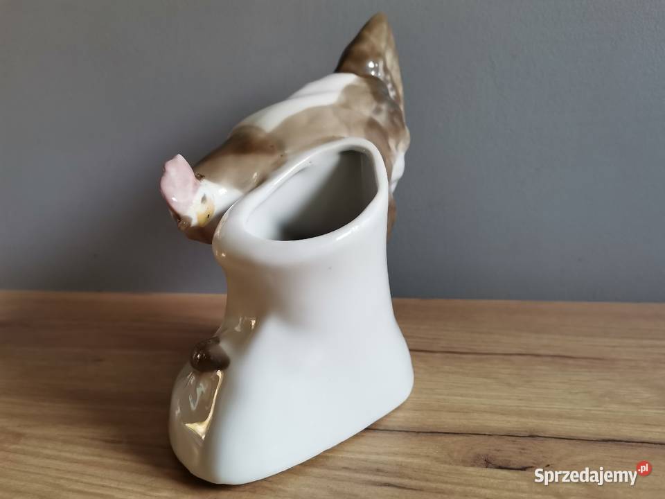 Stara duża figurka porcelanowa Kura Horodnica Siemianowice Śląskie