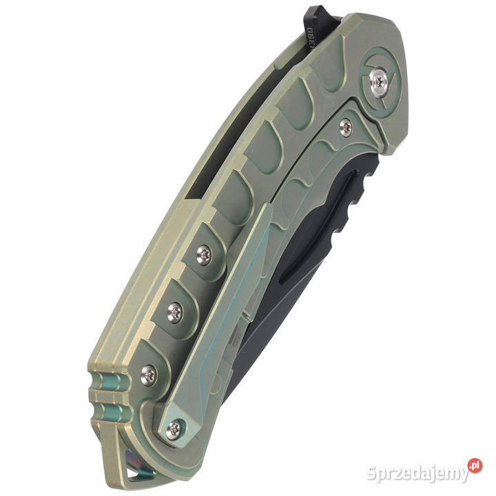Nóż składany Bestech Buwaya Retro Green Titanium