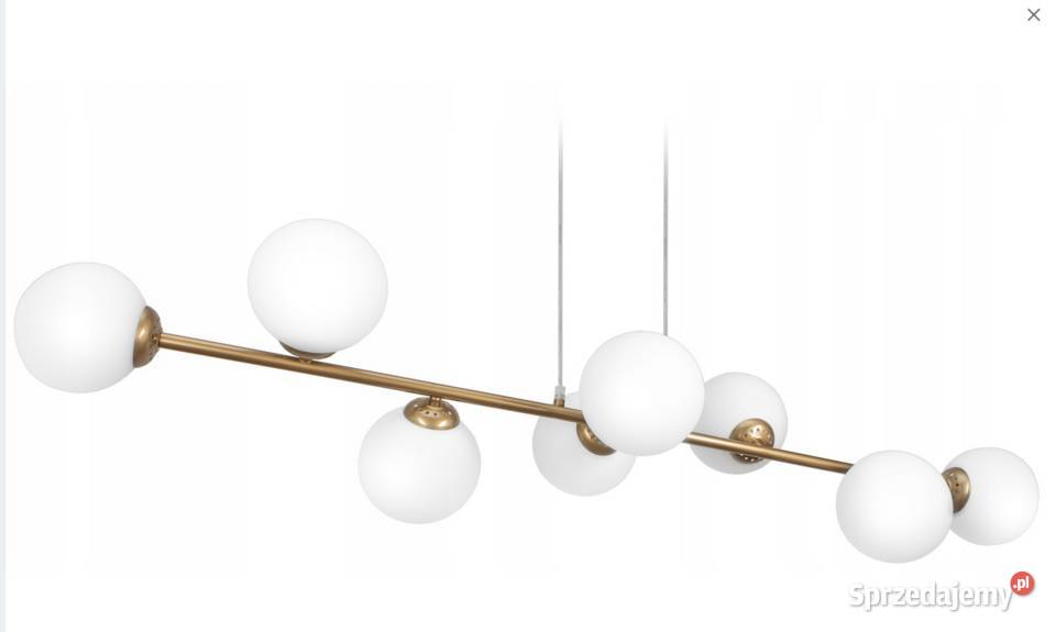 LAMPA WISZĄCA SUFITOWA ŻYRANDOL NOWOCZESNA ZŁOTA Choroszcz