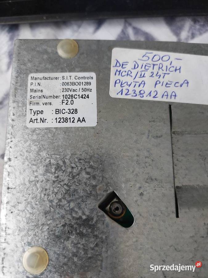 DE DIETRICH MCRII 24 T PŁYTA PIECA 123812 AA Nowy Sącz sprzedam