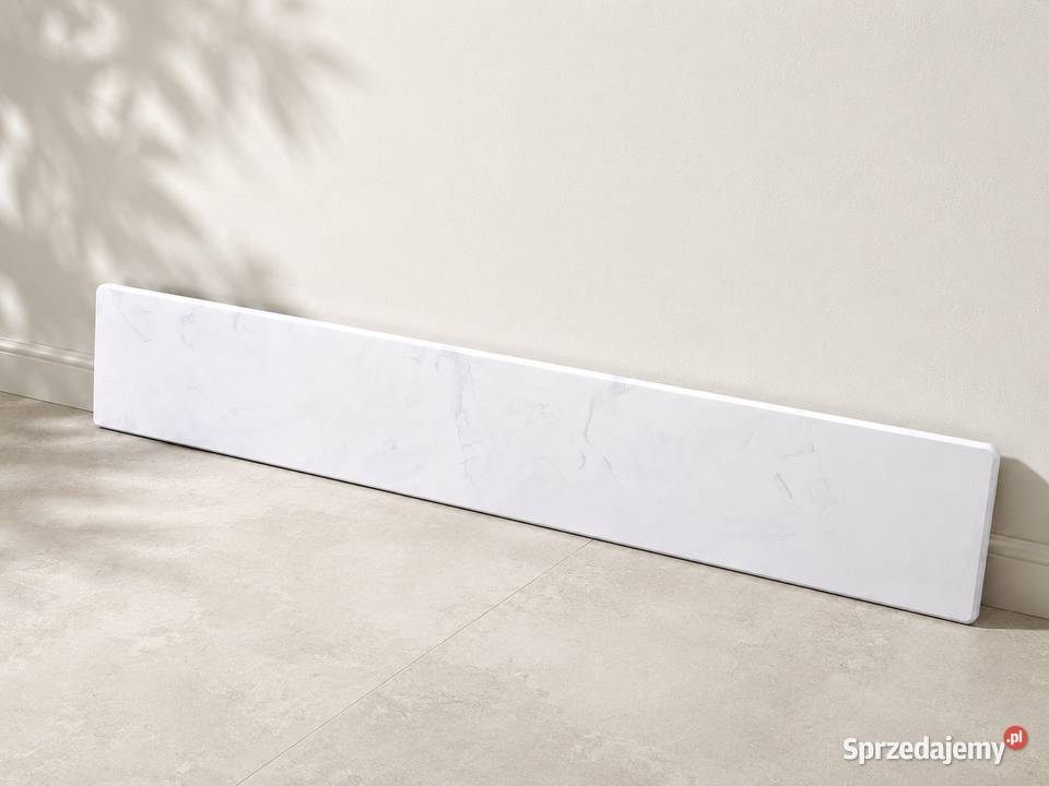 Parapet wewnętrzny 217 x 30 biały marmurkowy Łańcut